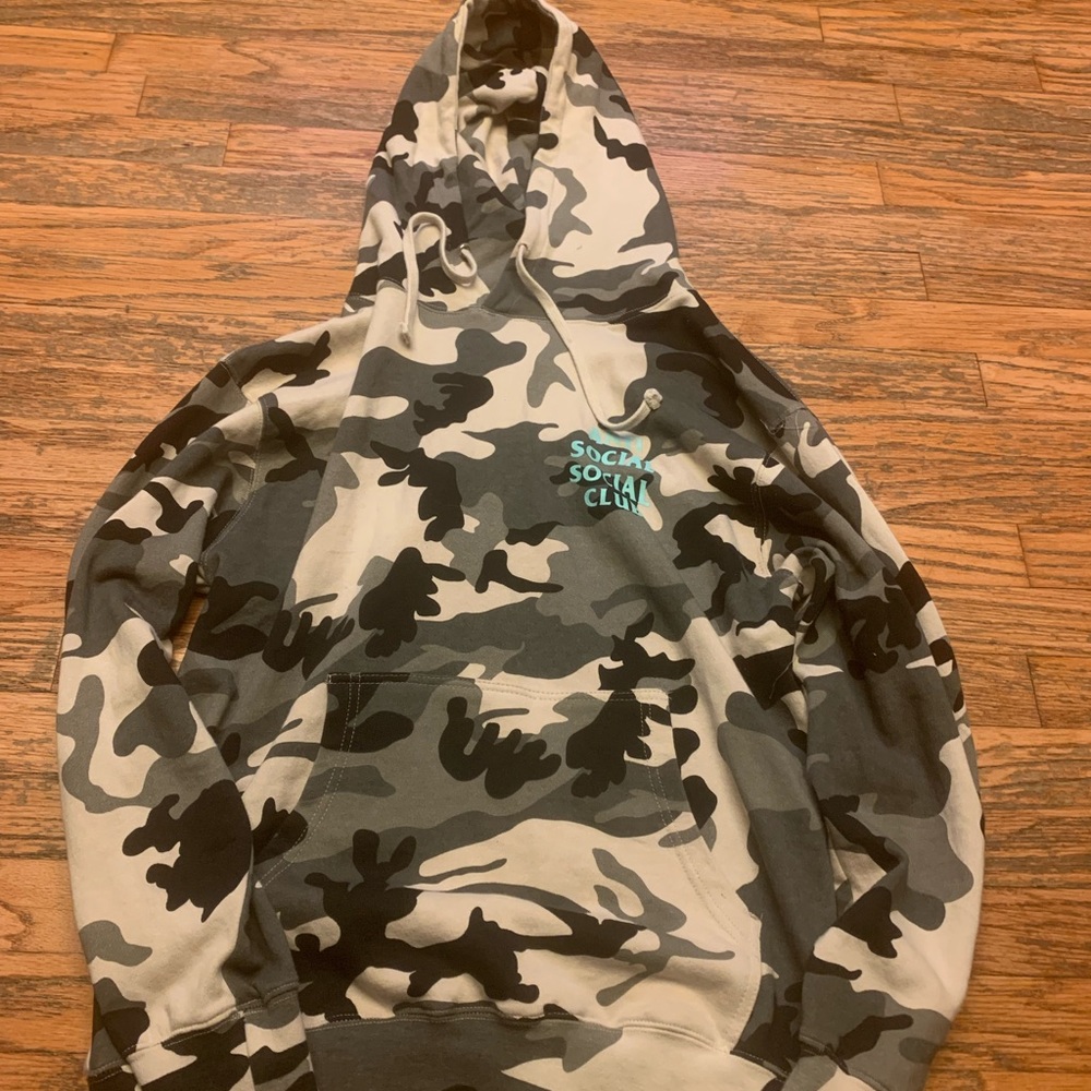 Men’s l Anti Social Social Club ASSC Camo Pullover Hoodie Size M